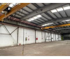 NAVE INDUSTRIAL CON PUENTES GRUA