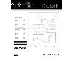 Chalet Mod. RUBIK de 4 dormitorios y parcela independiente desde 370m2 con calidades a elegir
