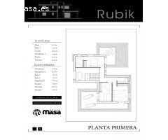 Chalet Mod. RUBIK de 4 dormitorios y parcela independiente desde 370m2 con calidades a elegir