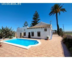 ESPECTACULAR CASA DE HUERTA INDEPENDIENTE CON PISCINA, TERRENO PROPIO