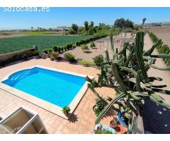 ESPECTACULAR CASA DE HUERTA INDEPENDIENTE CON PISCINA, TERRENO PROPIO