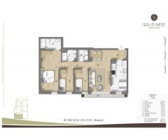 PISO DE 3 HABITACIONS Y 2 BAÑOS