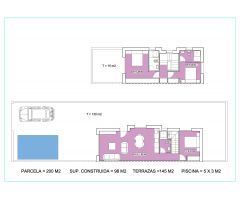 VILLA PAREADA DE OBRA NUEVA EN DAYA NUEVA