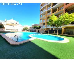 Apartamento de 1 dormitorio, plaza de aparcamiento, piscina, en bonito Residencial en Aguas Nuevas