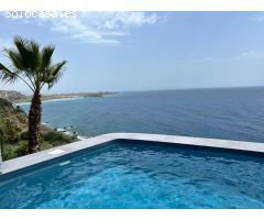 Chalet con vistas al mar y piscina en alquiler, Salobreña