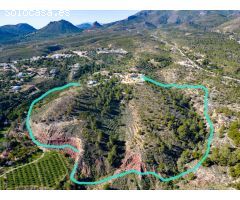 Terrer Roch – Terreno rústico con vistas panorámicas en La Nucía (91.061 m²)