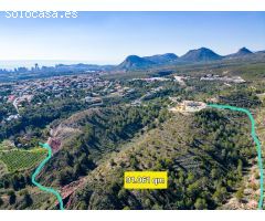 Terrer Roch – Terreno rústico con vistas panorámicas en La Nucía (91.061 m²)