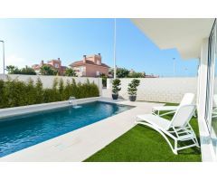 Villa de Obra Nueva en Monte y Mar, Gran Alacant con Piscina Privada y Jardín