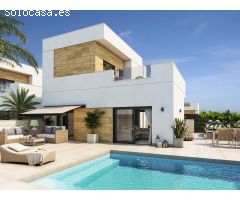 Villa obra nueva 3 dormitorios y piscina en Rojales (Alicante)