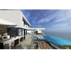 villa Obra nueva con 5 dormitorios y magníficas vistas al mar en Calpe (Costa Blanca)
