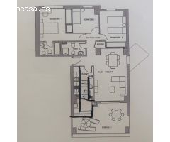 Bajo con terraza y vistas al mar en urbanización privada con piscina