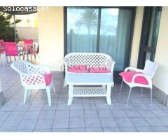 APARTAMENTO EN 1ERA. LINEA CON 110 M2 TERRAZA  EN  PLANTA BAJA . GARAJE, PISCINA COMUNITARIA Y TENIS