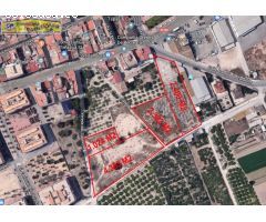 Venta de 4 parcelas en zona ampliación El Jardín de Santomera