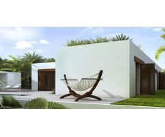 Villa moderna en una sola planta con piscina en Moraira