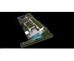 Villa moderna en una sola planta con piscina en Moraira