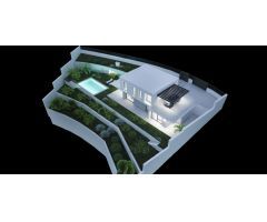 ?Proyecto Construcción Teulada Villa Moderna Piscina Privada Alicante Costa Blanca