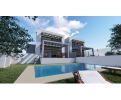 ?Villa Adosada Moderna con Vistas al Valle y Piscina Privada Costa Blanca Alicante