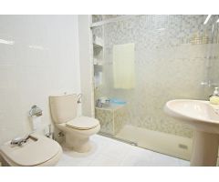 Casa amplia con dos viviendas independientes, garaje y local comercial.