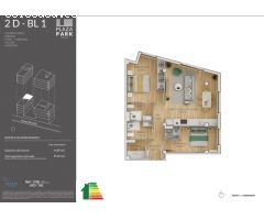 Obra nueva. Vivienda de 2 dormitorios.