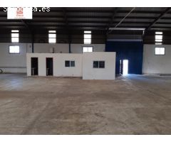 MONTIJO, ALQUILER NAVE INDUSTRIAL 1.000 M2 + 2.000 M2 PATIO, OFICINA Y BAÑOS