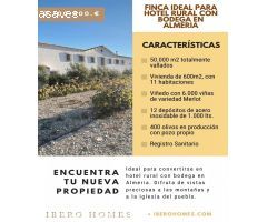 Finca ideal para Hotel rural con bodega en Almeria