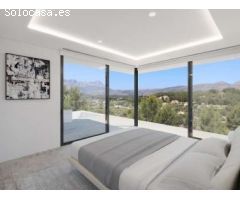 Calpe Villa nueva 3 habitaciones y piscina vista al  mar y al peñon de lfach 789000 euros