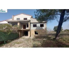 Vivienda unifamiliar en construcción, situada en el municipio de Batres, provincia de Madrid.