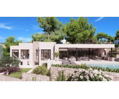 Proyecto Moderna Villa a Construir en Cala Bassetes Calpe