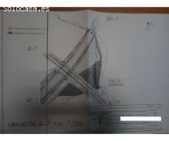 SOLAR DE 20000 METROS  PARA ESTACIÓN DE SERVICIO PEGADO A INTERSECCIÓN DE AUTOVÍA ALICANTE-ALCOY