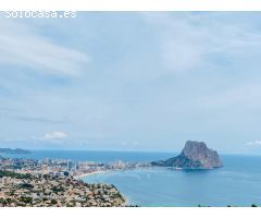 villa Obra nueva con 5 dormitorios y magníficas vistas al mar en Calpe (Costa Blanca)
