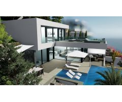 villa Obra nueva con 5 dormitorios y magníficas vistas al mar en Calpe (Costa Blanca)