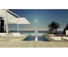 villa Obra nueva con 5 dormitorios y magníficas vistas al mar en Calpe (Costa Blanca)