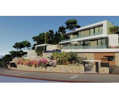 villa Obra nueva con 5 dormitorios y magníficas vistas al mar en Calpe (Costa Blanca)