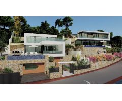 villa Obra nueva con 5 dormitorios y magníficas vistas al mar en Calpe (Costa Blanca)