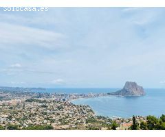 villa Obra nueva con 5 dormitorios y magníficas vistas al mar en Calpe (Costa Blanca)
