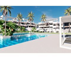 Bungalow Planta Alta con terraza y solarium, 3 dormitorios y piscina privada en Finestrat (Costa Bla