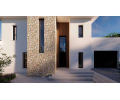 Villa en construcción a 500 m de la playa en Calpe (Costa Blanca)