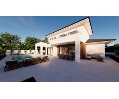 Villa en construcción a 500 m de la playa en Calpe (Costa Blanca)
