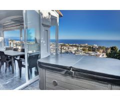Casa en zona privilegiada en Benalmadena Pueblo con vistas, parking, jardin y piscina