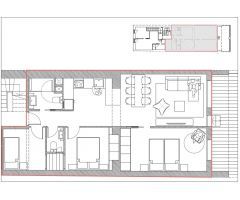 Excelente apto. 3 dorm baño, aseo balcón solarium, totalmte renovado excel. ubicación centro Palamos