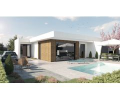 VILLAS DE OBRA NUEVA DE UNA SOLA PLANTA EN CAMPO DE GOLF ALTAONA , MURCIA