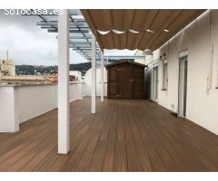 Espectacular ático con terraza de 50 m2. ALQUILER DE TEMPORADA.