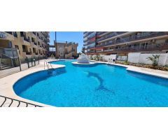 Apartamentos de 1 dormitorio en 1ª línea de playa, con fantásticas vistas al mar, piscina y garaje