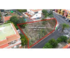Terreno Urbano en Venta en Tacoronte - 667 m² en Ubicación Estratégica