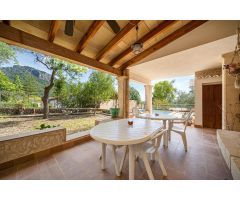 CASA RURAL CON ETV EN BINIBONA CON VISTAS A LA SIERRA DE TRAMUNTANA Y PISCINA