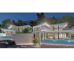 Complejo de villas modernas tipo bungalow dúplex independientes cerca de Moraira
