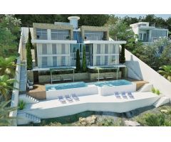 Hermoso proyecto de obra nueva Casa Vistamar con vista al mar en Cala Vinyes