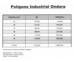 Venta de Solar en Poligono Industrial de 665m2