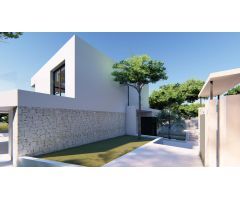 Villa moderna de 3 dormitorios en Moraira con vistas al mar