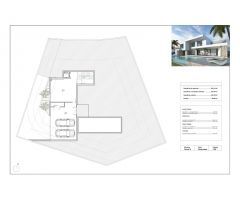 Villa moderna de 3 dormitorios en Moraira con vistas al mar